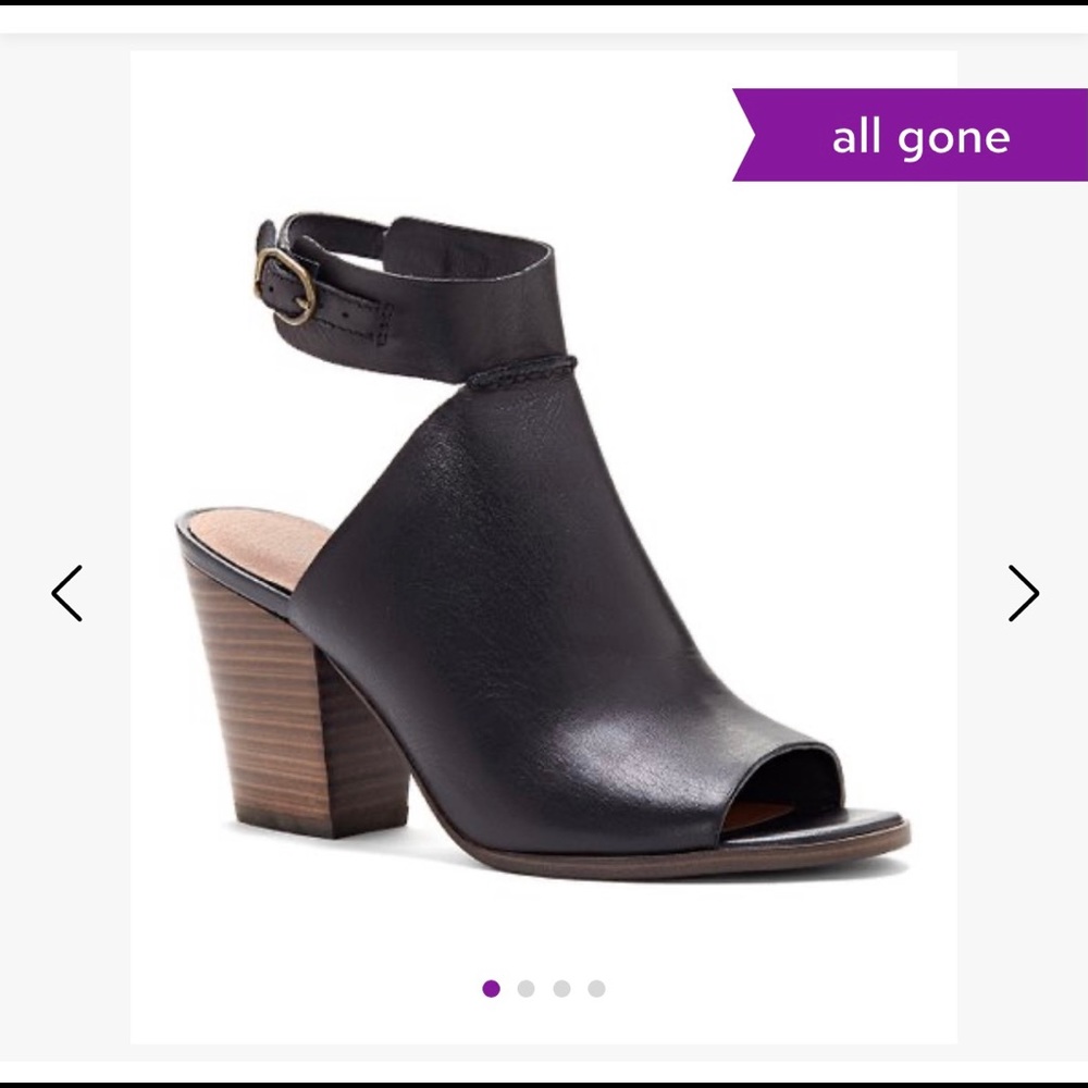 Lucky Brand Black Leather Obrasi Bootie 9.5